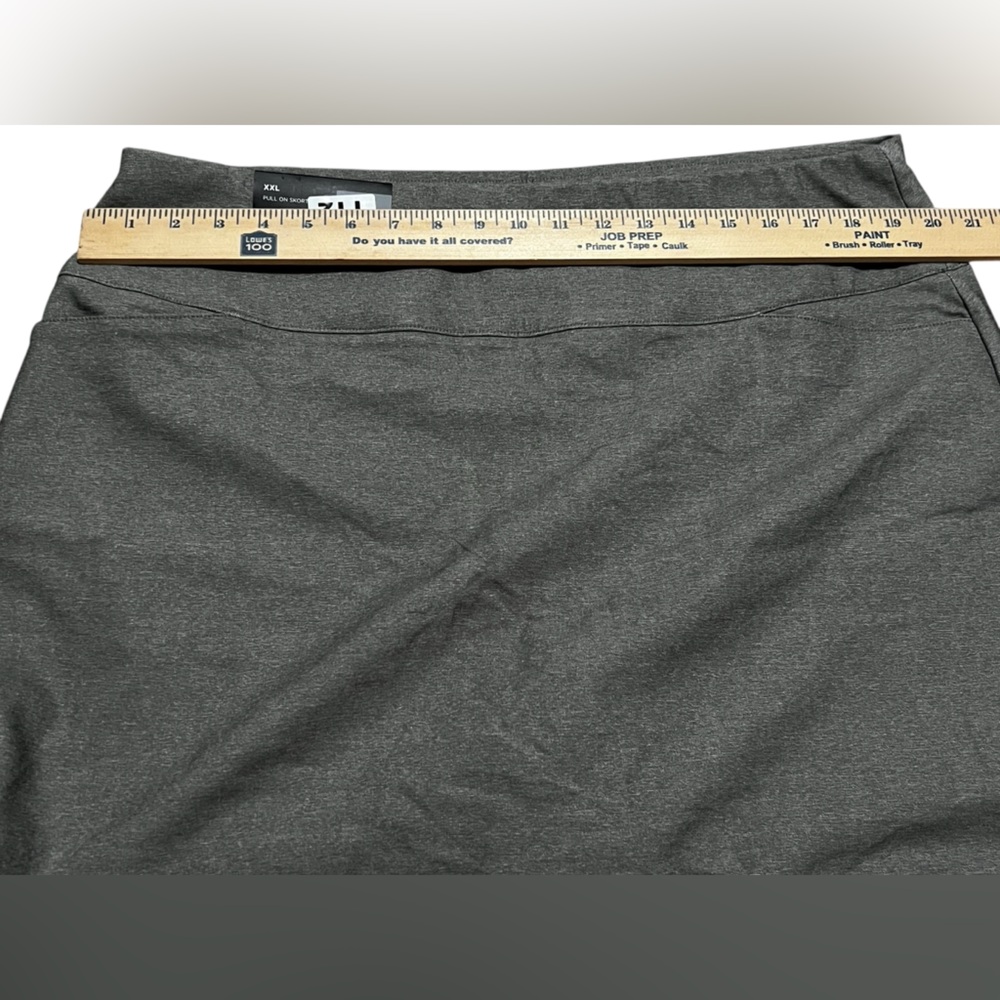 Lady Hagen performance 11 pull on 17" sculpt golf skort‎ heather grey size XXL - Picture 4 of 13